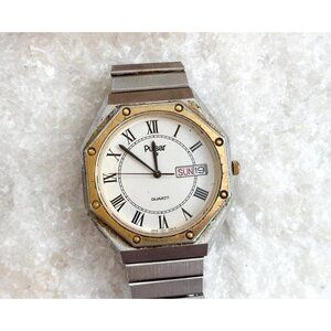 Men's Two Tone Pulsar Octagonal Vintage Wristwatch - 35mm - WORKS! - 148825